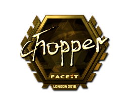 Sticker | chopper (Gold) | London 2018 image