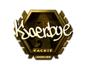 Sticker | Kjaerbye (Gold) | London 2018 image