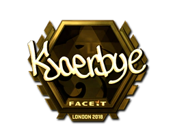 Sticker | Kjaerbye (Gold) | London 2018 image