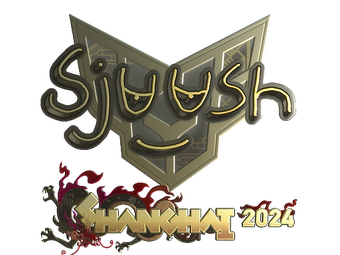 Sticker | sjuush (Gold) | Shanghai 2024 image