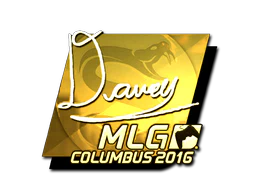 Sticker | DAVEY (Gold) | MLG Columbus 2016 image