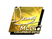 Sticker | DAVEY (Gold) | MLG Columbus 2016 image