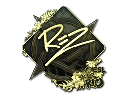 Sticker | REZ (Gold) | Rio 2022 image