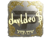 Sticker | dav1deuS (Gold) | Austin 2025 image