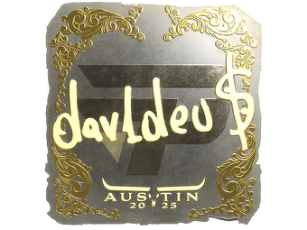 Sticker | dav1deuS (Gold) | Austin 2025 image