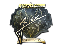 Sticker | ALEX (Gold) | Berlin 2019 image