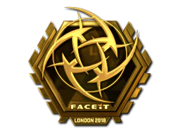 Sticker | Ninjas in Pyjamas (Gold) | London 2018 image