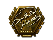 Sticker | SmithZz (Gold) | London 2018 image
