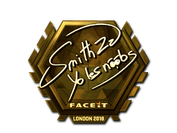 Sticker | SmithZz (Gold) | London 2018 image