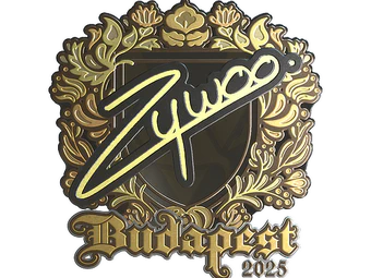 Sticker | ZywOo (Gold) | Budapest 2025 image