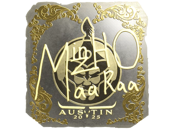 Sticker | mzinho (Gold) | Austin 2025 image