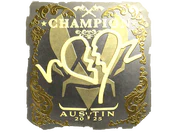 Sticker | ropz (Gold, Champion) | Austin 2025 image