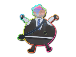 Sticker | Poorly Drawn Number K (Holo) image