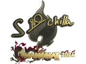 Sticker | s-chilla (Gold) | Shanghai 2024 image
