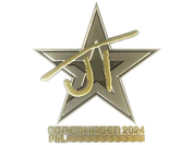 Sticker | JT (Gold) | Copenhagen 2024 image