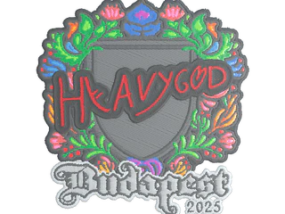 Sticker | Heavygod (Embroidered) | Budapest 2025
