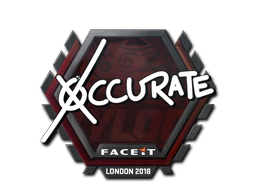 Sticker | xccurate | London 2018 image