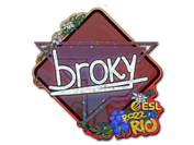 Sticker | broky (Glitter) | Rio 2022 image