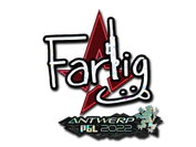 Sticker | Farlig (Glitter) | Antwerp 2022 image
