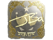 Sticker | JBa (Gold) | Austin 2025 image