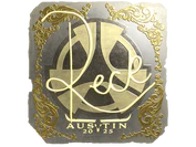 Sticker | reck (Gold) | Austin 2025 image