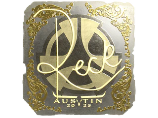 Sticker | reck (Gold) | Austin 2025