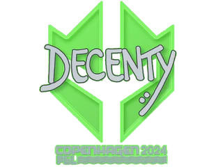 Sticker | decenty | Copenhagen 2024