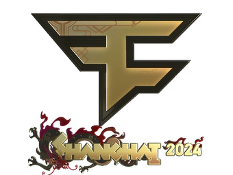 Sticker | FaZe Clan (Gold) | Shanghai 2024 image