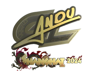 Sticker | aNdu (Gold) | Shanghai 2024