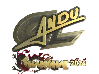 Sticker | aNdu (Gold) | Shanghai 2024 image