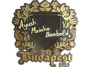 Sticker | mzinho (Gold) | Budapest 2025 image
