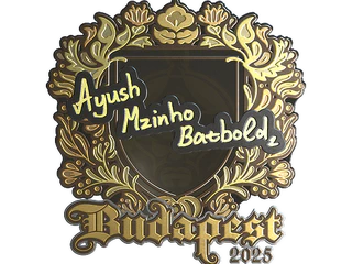 Sticker | mzinho (Gold) | Budapest 2025