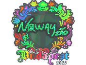 Sticker | noway (Holo) | Budapest 2025 image