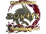Sticker | zont1x (Gold, Champion) | Shanghai 2024 image