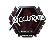 Sticker | xccurate (Foil) | London 2018 image
