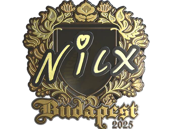 Sticker | nicx (Gold) | Budapest 2025 image