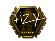 Sticker | aizy (Gold) | London 2018 image