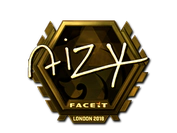 Sticker | aizy (Gold) | London 2018 image