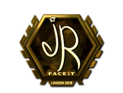 Sticker | jR (Gold) | London 2018 image
