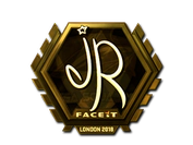Sticker | jR (Gold) | London 2018 image