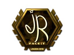 Sticker | jR (Gold) | London 2018 image
