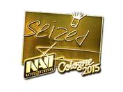 Sticker | seized (Gold) | Cologne 2015 image