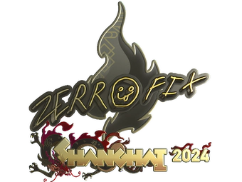 Sticker | zeRRoFIX (Gold) | Shanghai 2024 image