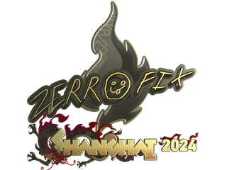 Sticker | zeRRoFIX (Gold) | Shanghai 2024