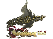 Sticker | zeRRoFIX (Gold) | Shanghai 2024 image