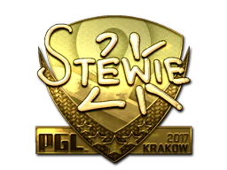 Sticker | Stewie2K (Gold) | Krakow 2017 image