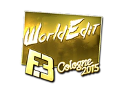 Sticker | WorldEdit (Gold) | Cologne 2015 image