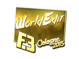 Sticker | WorldEdit (Gold) | Cologne 2015 image