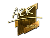 Sticker | AZR (Gold) | Boston 2018 image