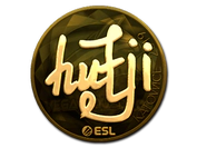 Sticker | hutji (Gold) | Katowice 2019 image